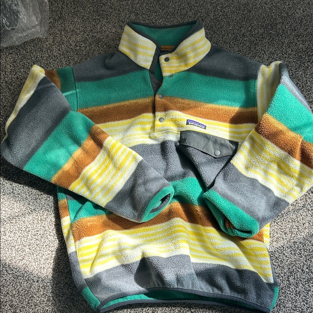 Patagonia Multicolor Striped Fleece Sweater